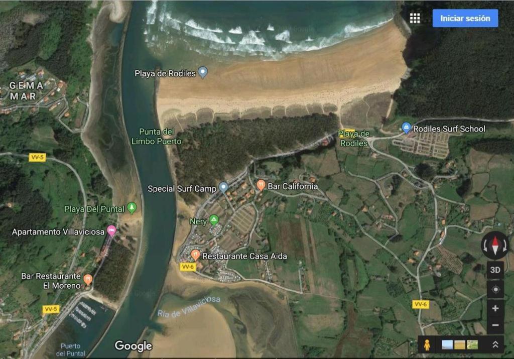 Playa Del Puntal I Villaviciosa Primera Linea Playa Luaran gambar