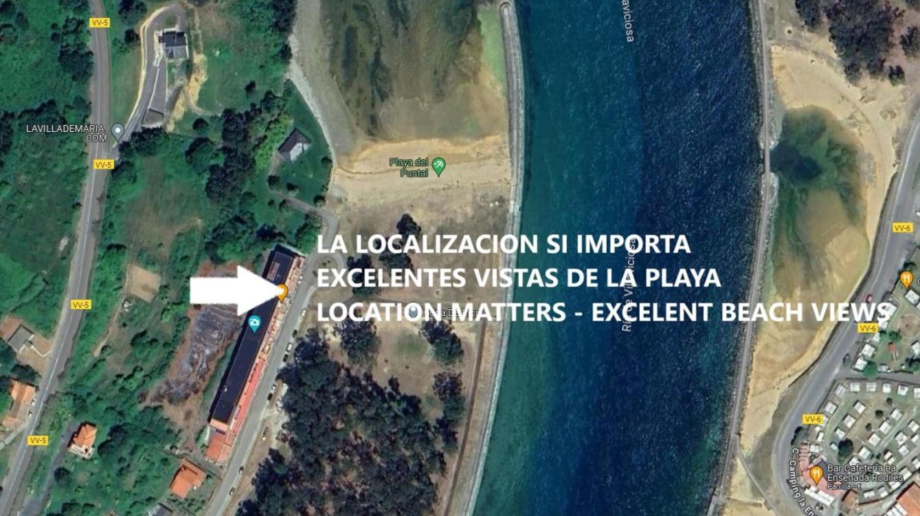 Playa Del Puntal I Villaviciosa Primera Linea Playa Luaran gambar